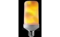 LED E27 Tub Moving Flame Opal 1500K 60lm 1,8W(6W)