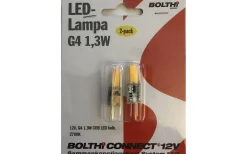 Bolthi Connect 12V<Bolthi LED G4 12V 2700K 80lm 1,3W(10W) 2-pack Connect 12V