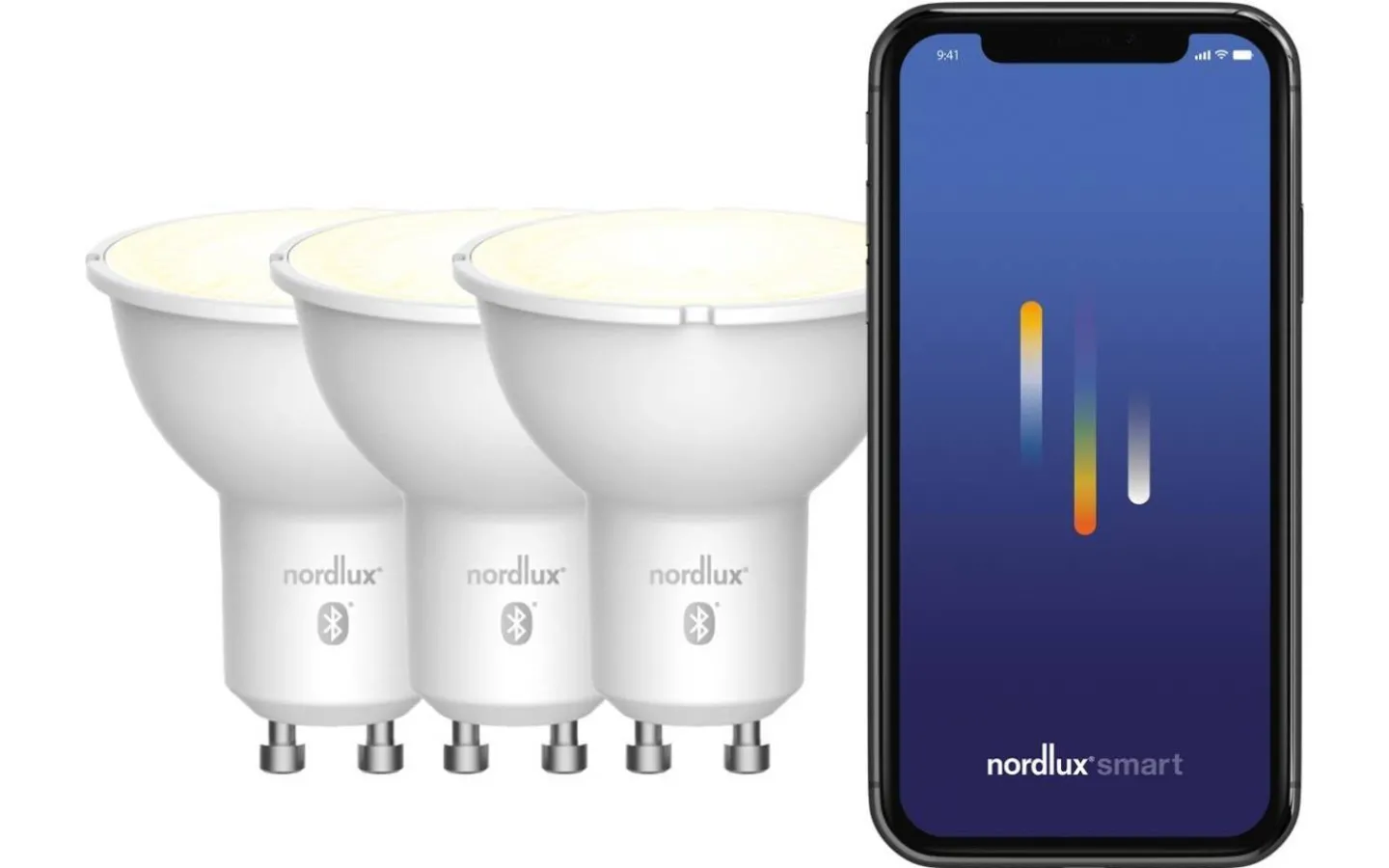 Nordlux Smart Light|Gu10<Nordlux LED GU10 Smart Light 2200-6500K 420lm 4,8W 3-pack