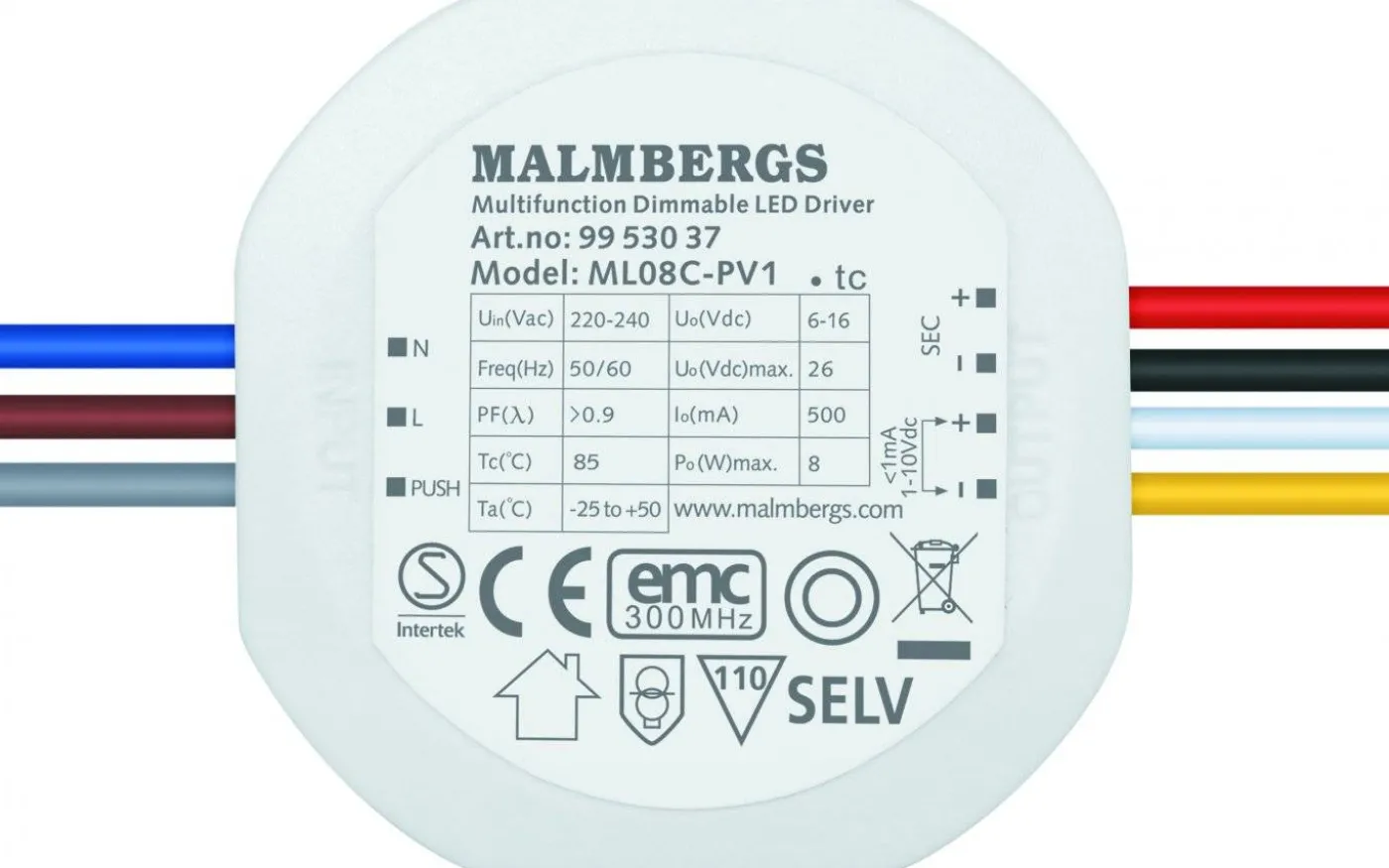 LED-driver Konstantström 500mA 2,1-8W Dimbar för Apparatdosa