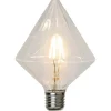 Dekorativa Ljuskällor E27<Star Trading LED-Lampa Diamant, E27 2700K 320lm 3,2W(30W)