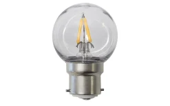 B22<Star Trading LED-Lampa Klot, Okrossbar B22 2700K 120lm 1,4W(12W)