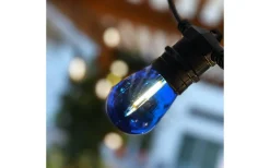 Lightson LED-Lågvoltslampa Cosy 12V Klot E27 Blå 5lm 0,3W(1W) 5-pack* 12-24V E14+E27|Lightson Garden Plug & Play