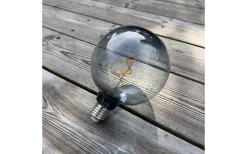 12-24V E14+E27|Lightson Garden Plug & Play<Lightson LED-Lågvoltslampa DecoXL Smoke 12V Glob 125mm E27 2200K 30lm 0,3W(5W)