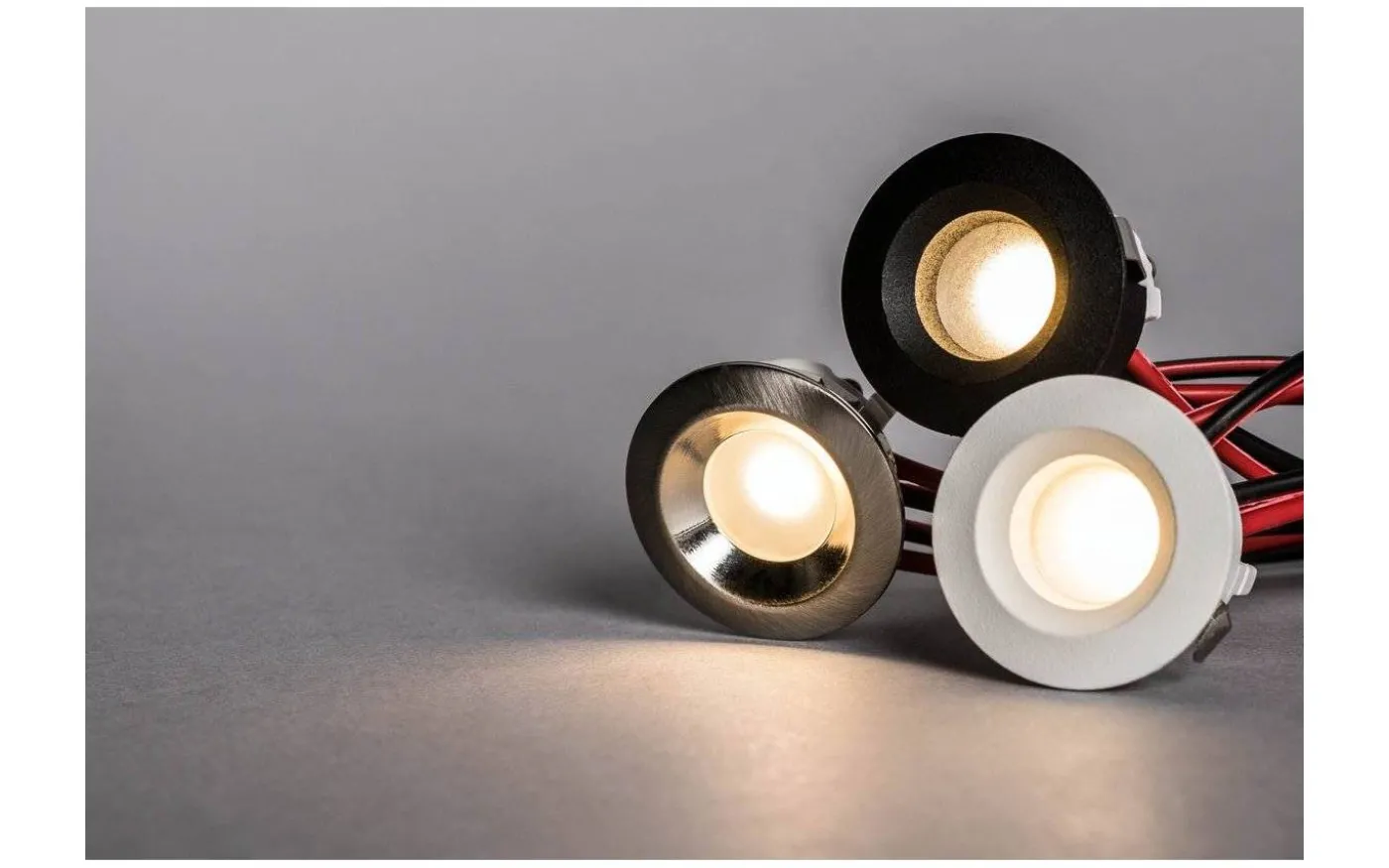 LED-Spot för fönstersmygar 30mm, 2700K 60lm 1,3W 350mA Vit