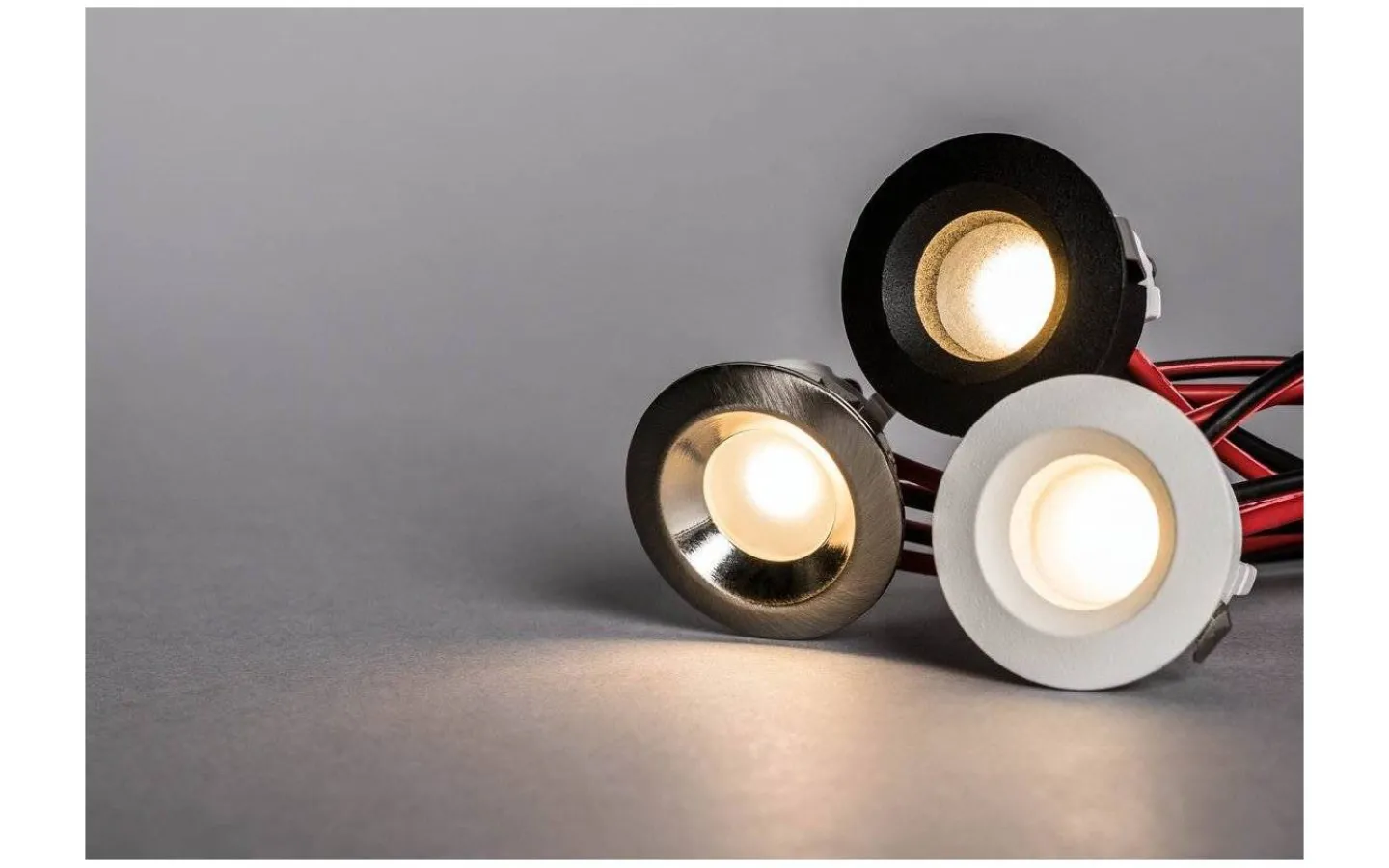 Hidealite LED-Spot för fönstersmygar 30mm, 3000K 60lm 1,3W 350mA Vit* Minispotlights & Ledpuckar