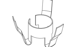 Hidealite LED-Spot för Slang 16mm, 2700K 80lm 1,2W 350mA Vit* Minispotlights & Ledpuckar