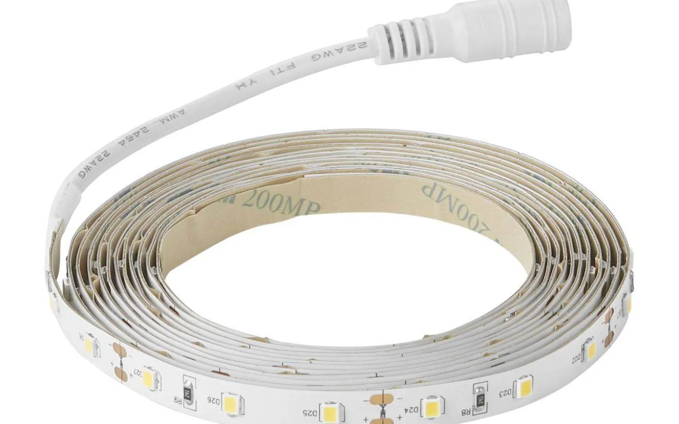 LEDstrip 5m 2700K 230lm/m 2,8W/m Komplett Kit IP20