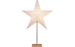 Leo Julstjärna På Fot, Vit 65cm