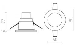 Spotlights Med Utbytbar Ljuskälla<Rendl Leroy R Infälld Spotlight Vit 12V GU5,3 IP44