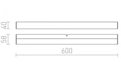 Badrumslampor Vägg<Rendl Levia Vägglampa Borstad Aluminium 60cm LED 12W IP44 3000K