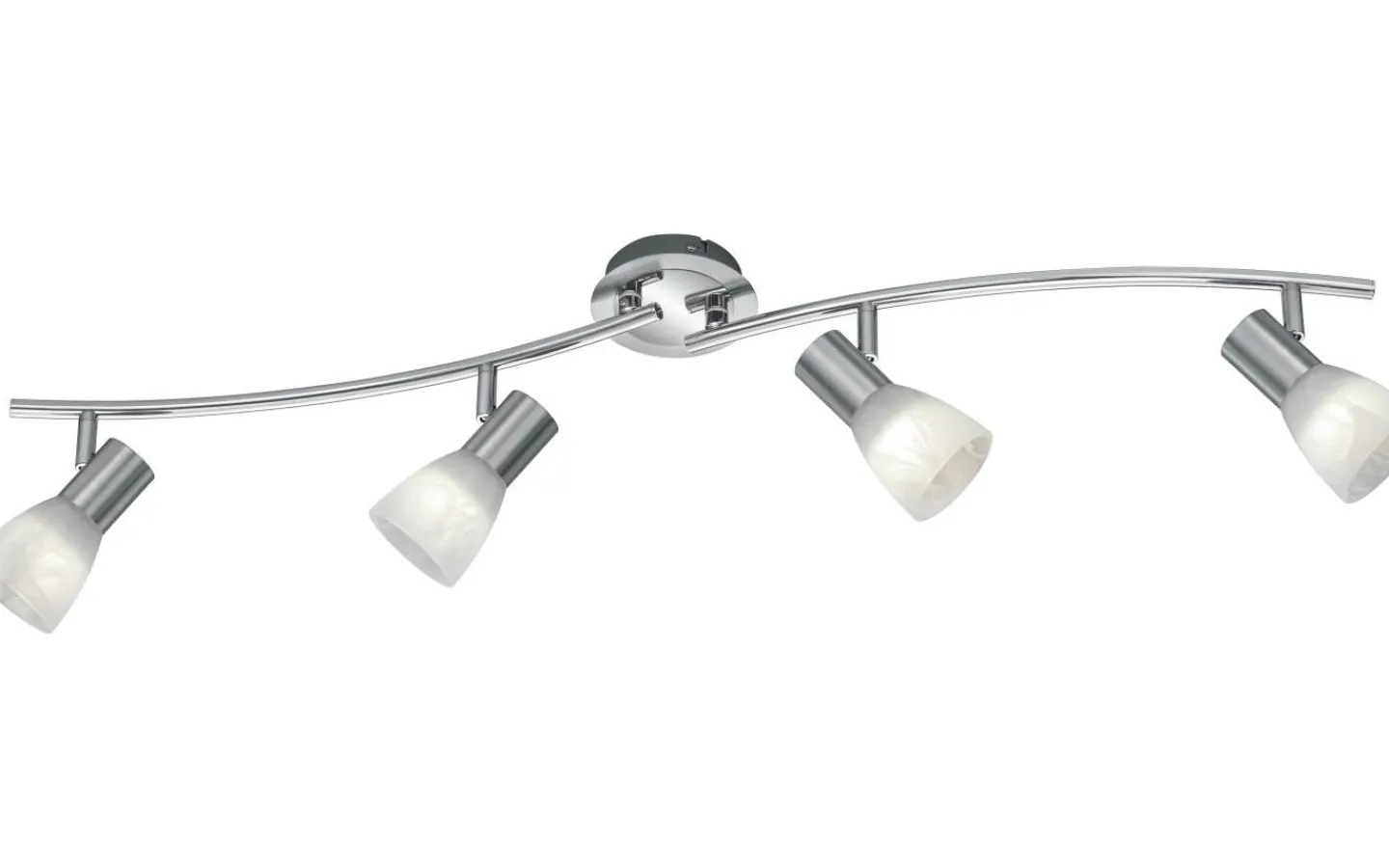 Avlånga Takspotlights|Takspot Med Minst 4 Lampor<Trio Lighting Levisto Spotlight 4-delad E14 borstad stål