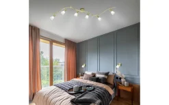 Avlånga Takspotlights|Takspot Med Minst 4 Lampor<Trio Lighting Levisto Spotlight 6-st E14 matt mässing