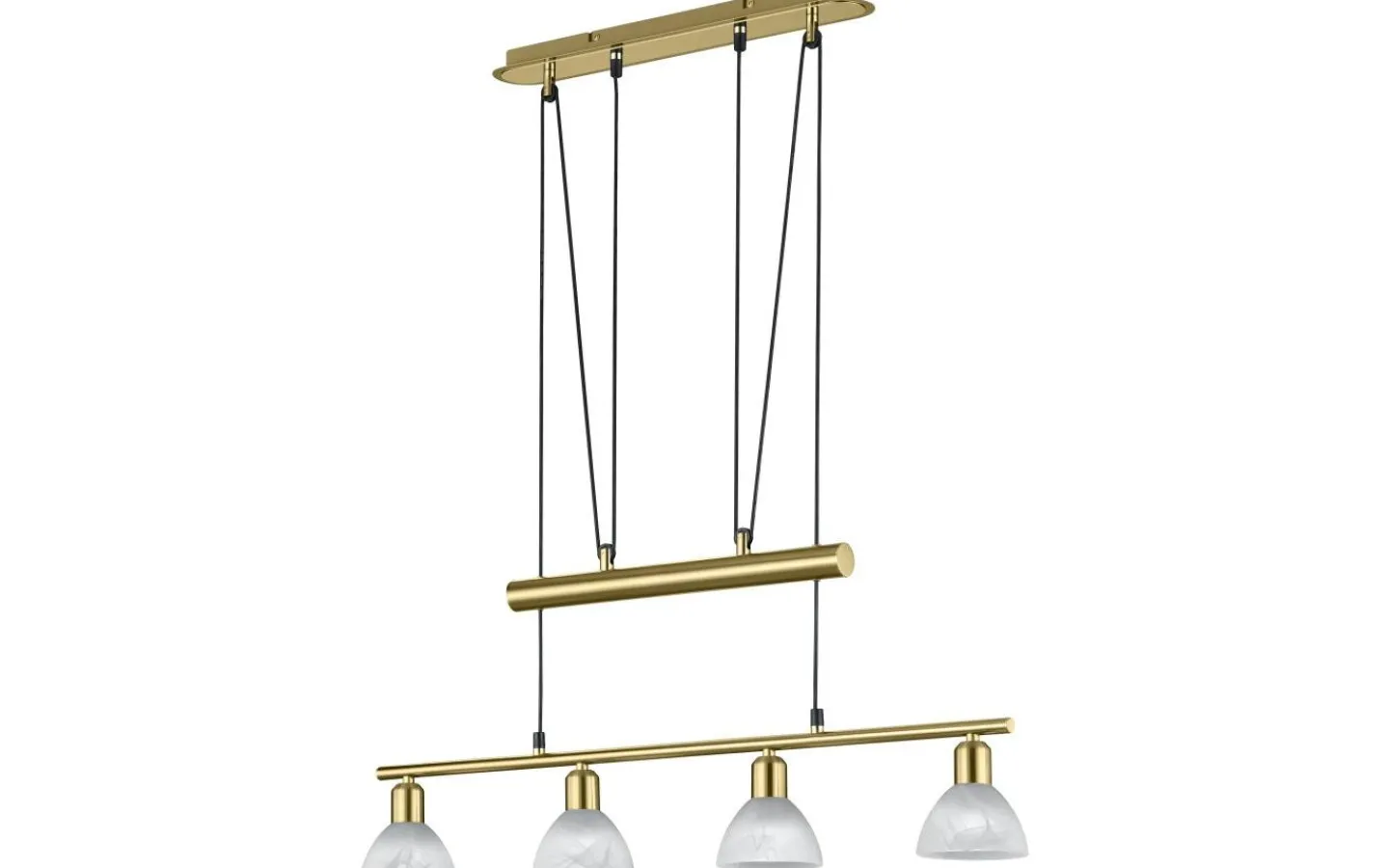 Avlånga Taklampor<Trio Lighting Levisto Takpendel 4-delad E14 matt mässing