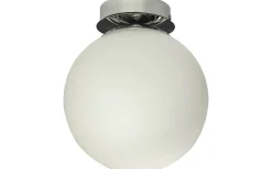 Badrumslampor Tak<Aneta Lido Plafond 20cm Krom/Opalvit IP23