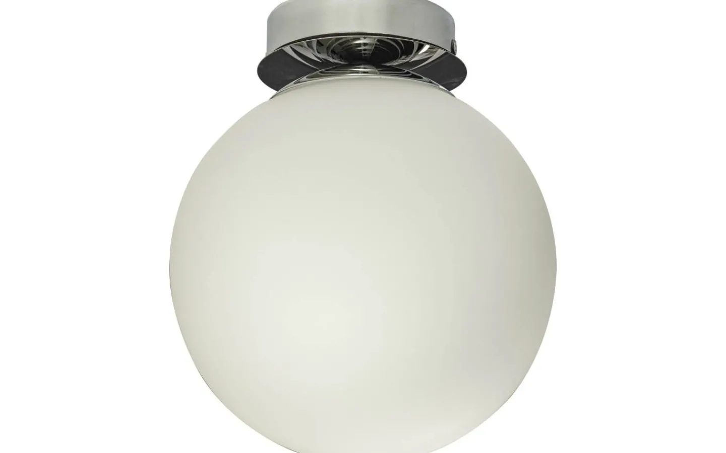 Badrumslampor Tak<Aneta Lido Plafond 20cm Krom/Opalvit IP23