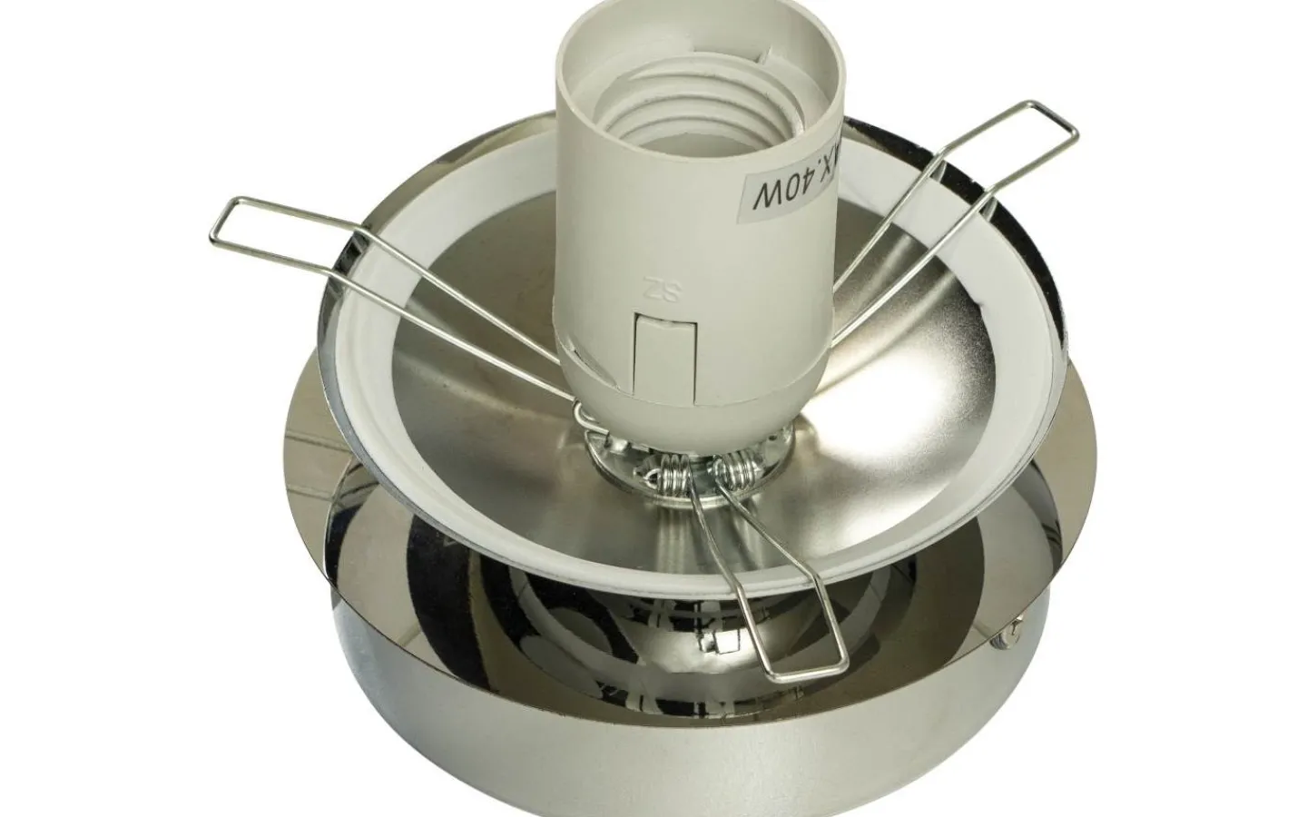 Badrumslampor Tak<Aneta Lido Plafond 20cm Krom/Opalvit IP23