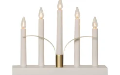 Lilja Adventsljusstake 25cm Vit