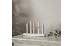 Lilja Adventsljusstake 25cm Vit