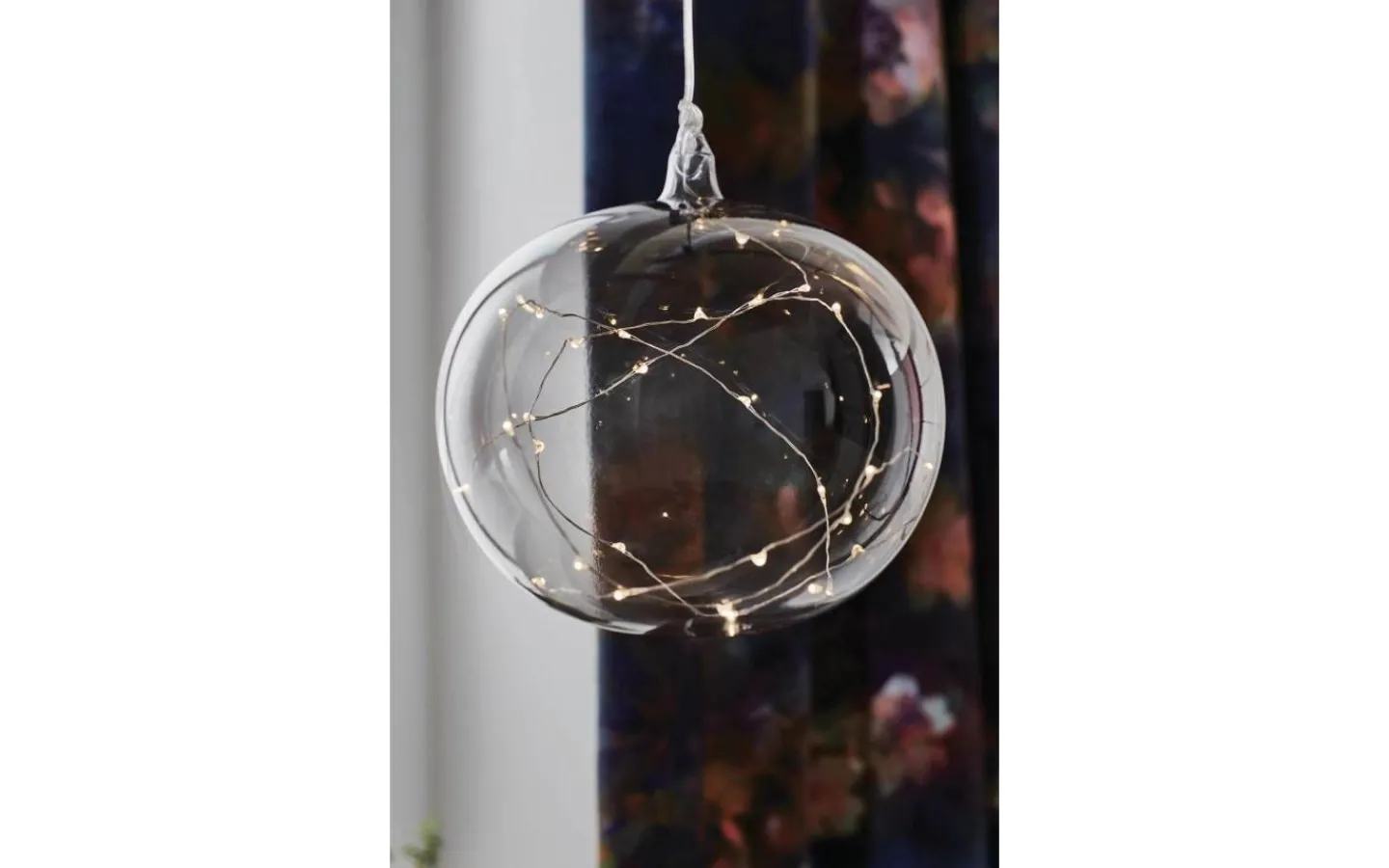 Batteri Julpynt Inomhus|Inomhusdekorationer Batteri<Markslojd Lina Batteridriven Glaspendel Rökfärgad