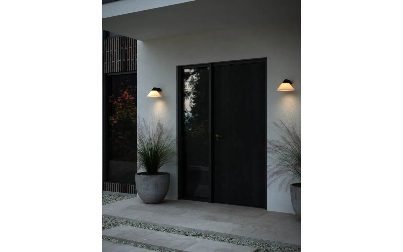 Linas Vägglampa Svart IP54