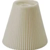 Hallbergs Linda Plisserad Lampskärm Ø26cm Vit* Plisserade Lampskärmar