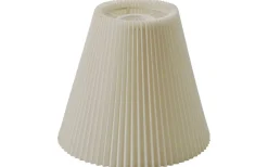 Hallbergs Linda Plisserad Lampskärm Ø26cm Vit* Plisserade Lampskärmar