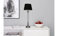 Cottex Linne Lampskärm Ø21cm Svart* Enfärgade Runda Lampskärmar