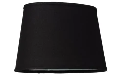 Cottex Linne Lampskärm Ø25cm Svart* Enfärgade Runda Lampskärmar