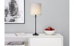 Cylinder Lampskärmar<Cottex Linne Lampskärm Cylinder Ø25cm Vit