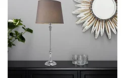 Cottex Linne Lampskärm Oval 32cm Grå* Ovala Lampskärmar