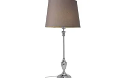 Cottex Linne Lampskärm Oval 32cm Grå* Ovala Lampskärmar