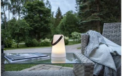 Star Trading Linterna Batteridriven Bordslampa 20cm Vit IP44* Ljuslyktor