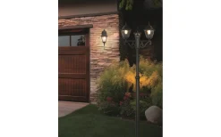 Vägglyktor<Trio Lighting Livenza Vägglampa E27 mattsvart lykta nedåtriktad IP44