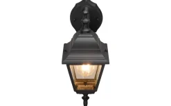 Vägglyktor<Trio Lighting Livenza Vägglampa E27 mattsvart lykta nedåtriktad IP44