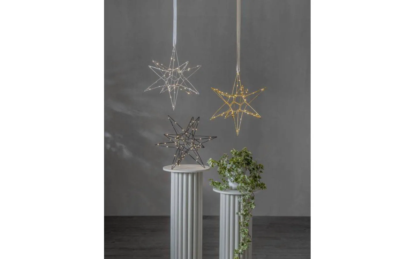 Star Trading Lizzy Julstjärna 3D 47cm Silver* Visa Alla Julstjärnor|Julstjärnor Med Sladd