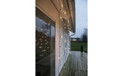 Ljusgardiner Och Istappsslingor|Crispy Ice White Ljusslingor (3000K)<Star Trading Ljusgardin Crispy Ice White 1,3x2m 120LED IP44