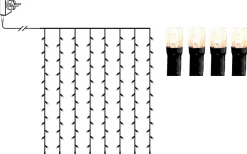Ljusgardin Crispy Ice White 1,3x1,3m 80LED IP44