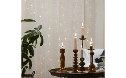 Star Trading Ljusgardin Dew Drop 1x1m Silver Inomhus* Ljusgardiner Och Istappsslingor|Dew Drop Slingor