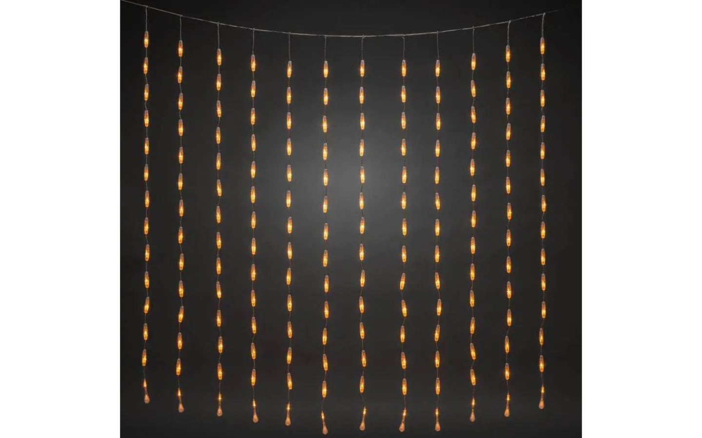 Ljusgardiner Och Istappsslingor<Konstsmide Ljusgardin Drops 200x200cm Amber IP44