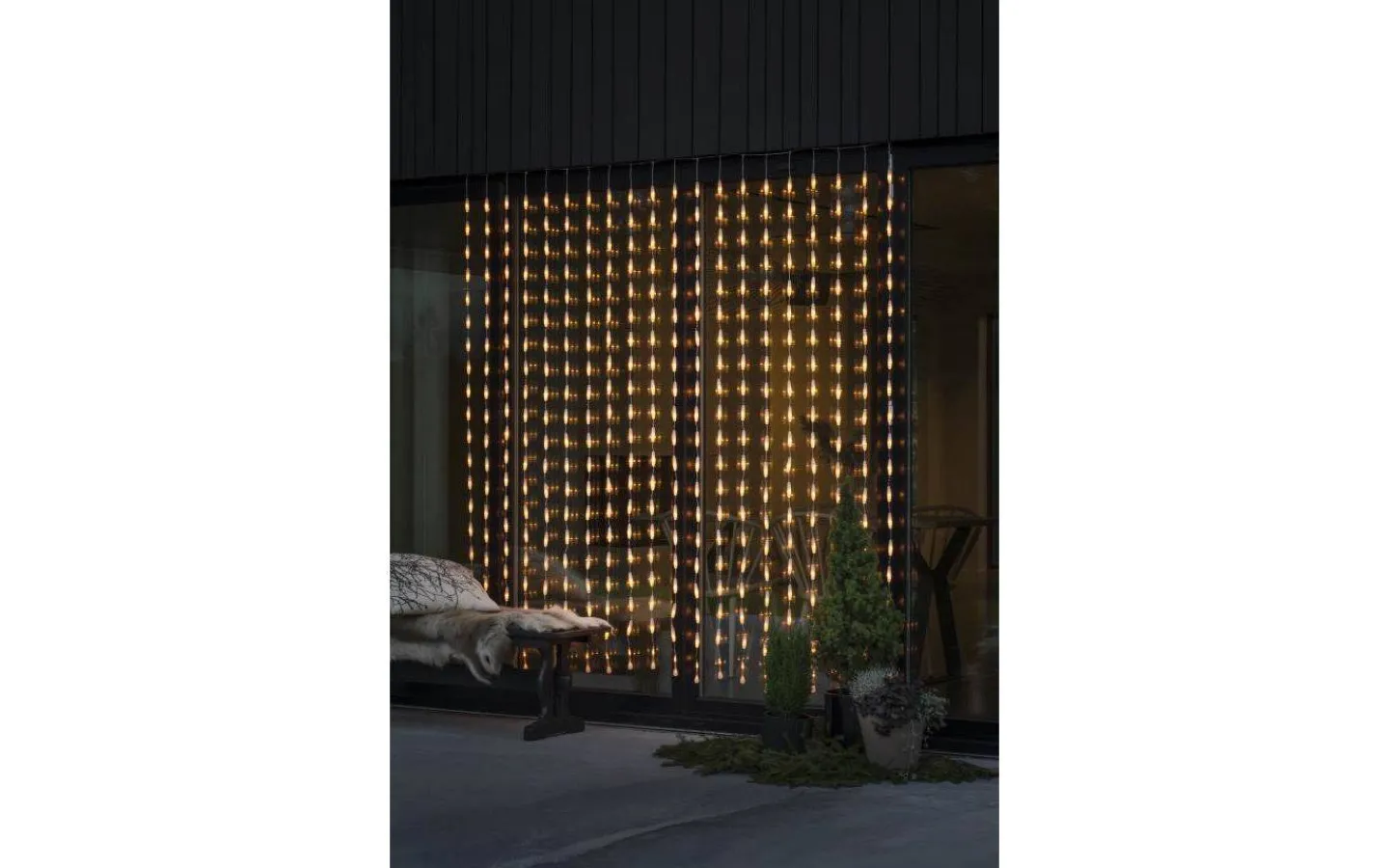 Ljusgardiner Och Istappsslingor<Konstsmide Ljusgardin Drops 200x200cm Amber IP44