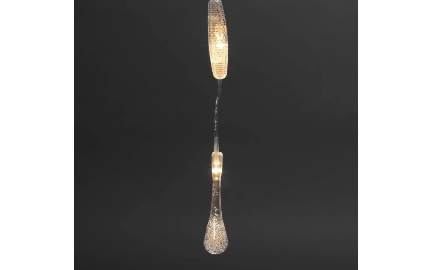 Konstsmide Ljusgardin Drops 2x2m Varmvit IP44* Julpynt Utomhus