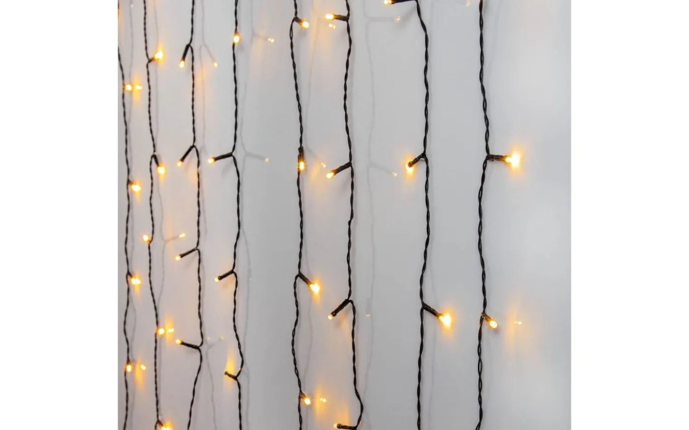 Ljusgardin Golden Warm White 1,3x1,3m 80LED IP44