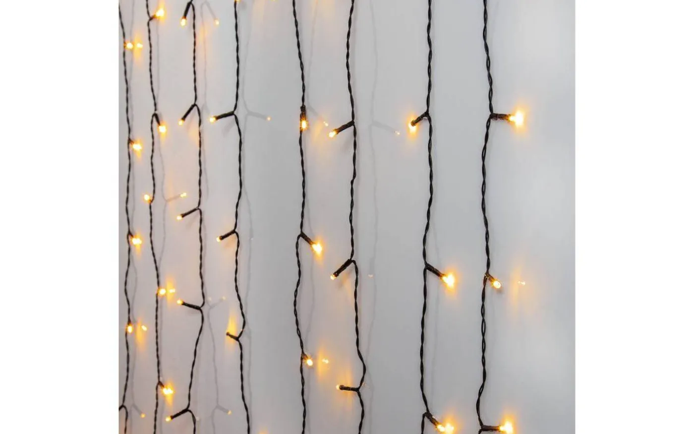 Ljusgardin Golden Warm White 1,3x2m 120LED IP44