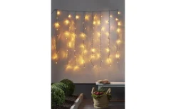 Star Trading Ljusgardin Golden Warm White 1,3x1,3m 80LED IP44* Ljusgardiner Och Istappsslingor|Ljusslingor Utomhus