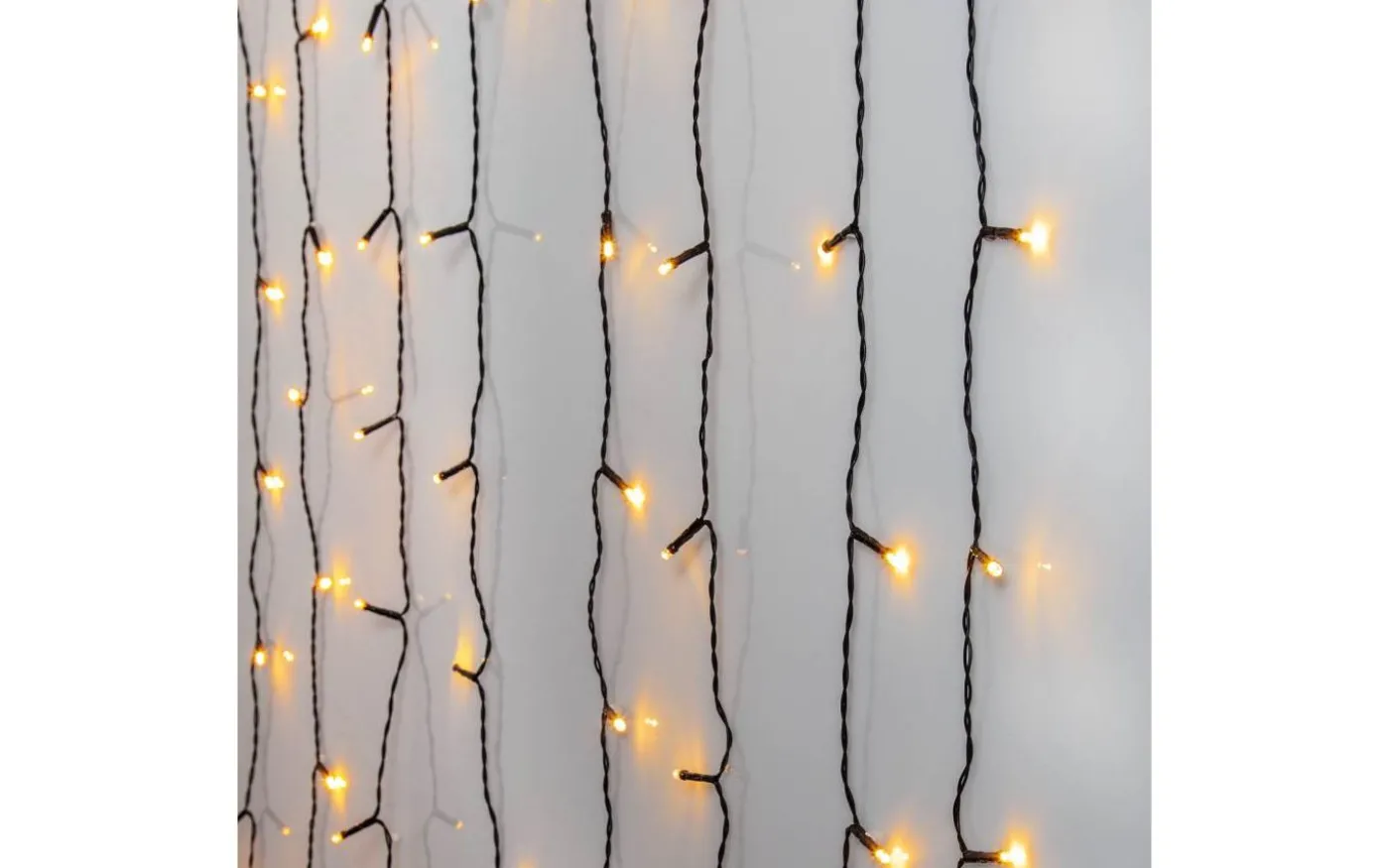 Ljusgardin Golden Warm White 1,3x2m 120LED IP44