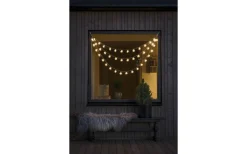 Ljusgardin Med 44st Snöflingor 125cm Varmvit IP44