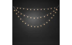 Ljusgardin Med 44st Snöflingor 125cm Varmvit IP44