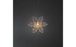 Ljusgardiner Och Istappsslingor<Konstsmide Ljusgardin Med 12st Snöflingor 140cm Varmvit IP44