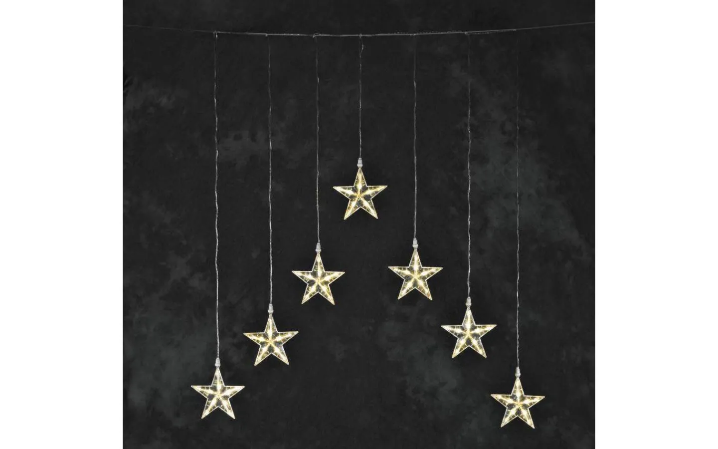 Julpynt Utomhus<Konstsmide Ljusgardin Med Stjärnor 76cm Varmvit IP44